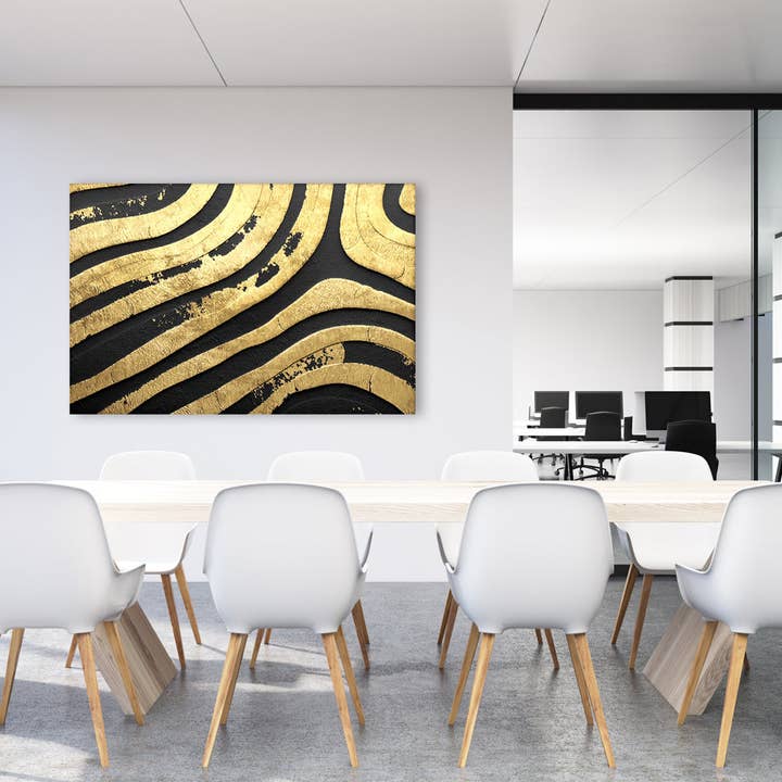 Queence - Vente Décoration murale - Image acoustique - Motif doré1