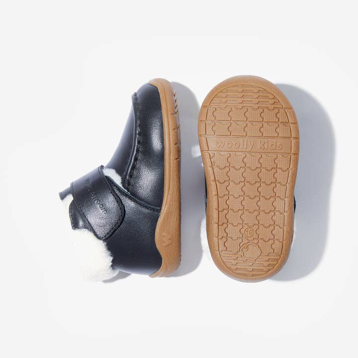 Woolly Kids - Wholesale Booties – Baby - Fur Jodi - Pearl Black5