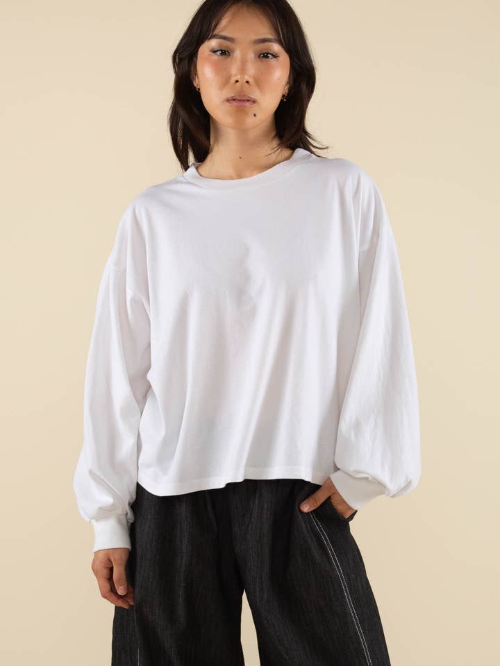 NLT - Wholesale T-Shirt - Women's - Vintage Boxy Garment Dyed Long Sleeve Tee