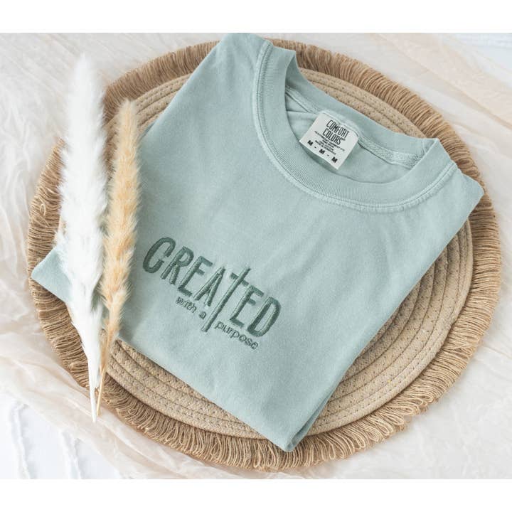 Embroidered Christian Bible Verse T-Shirt for wholesale by Nunu's Studio