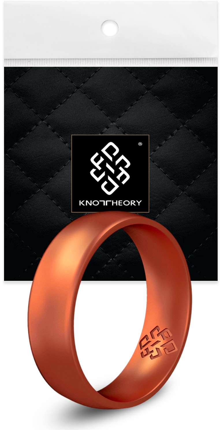 Knot Theory Silicone Ring - Wholesale Band/Stacked Ring - Knot Theory Copper Arc Comfort Fit2