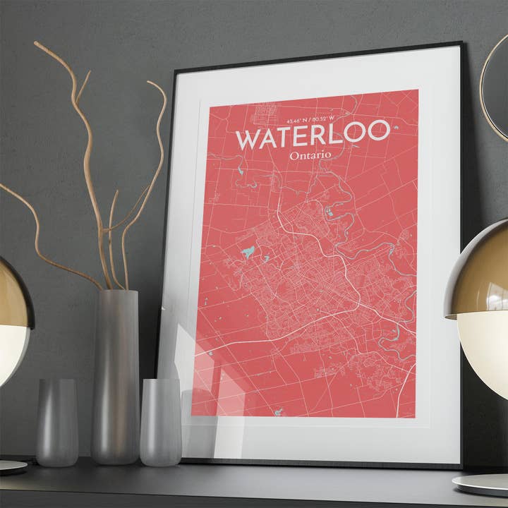 OurPoster.com - Wholesale Poster - Waterloo City Map Poster134
