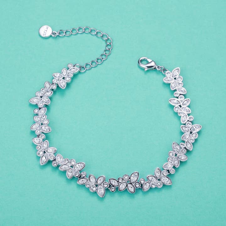 My Jewellery Story - Wholesale Charm/dangle bracelet - Enchanted Bracelet with Swarovski WGP MYJS Bridal2