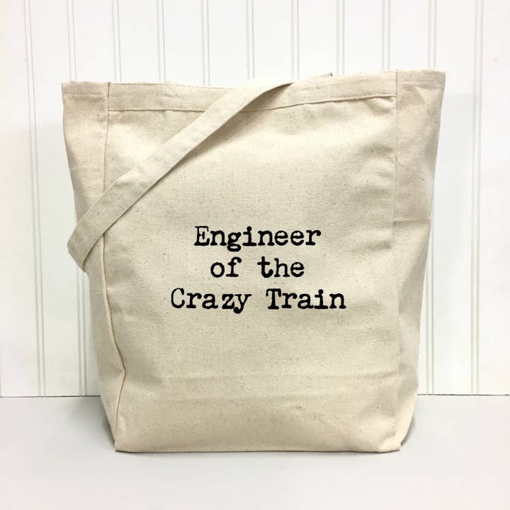 Tote Bag - Engineer of the Crazy Train for wholesale by Things UnCommon