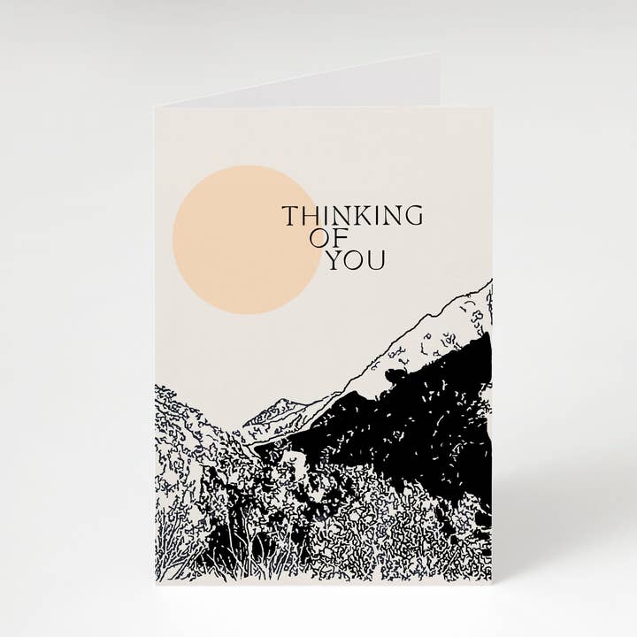 Thinking Of You A6 Greeting Card for wholesale by Kelsey Flones Design