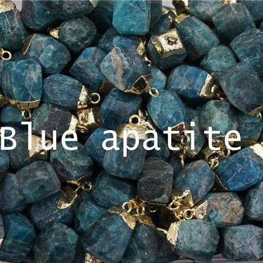 Perimade & Co. LLC - Wholesale Pendant/Charm Necklace - Natural Crystal Raw Stone Healing Necklace in Solid Copper7