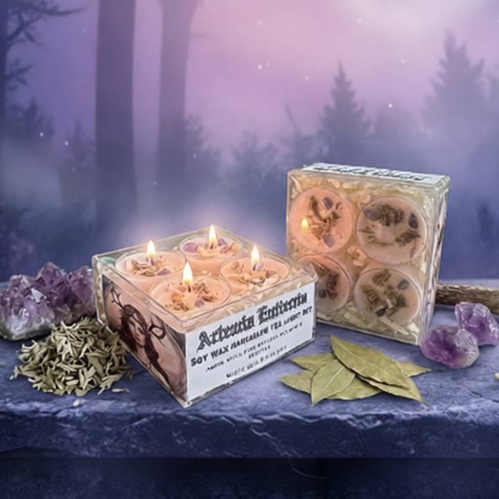 Ensemble de Bougies Chauffe-plat Déesse Artémis pour la vente par Mystic Soul Ritual Shop