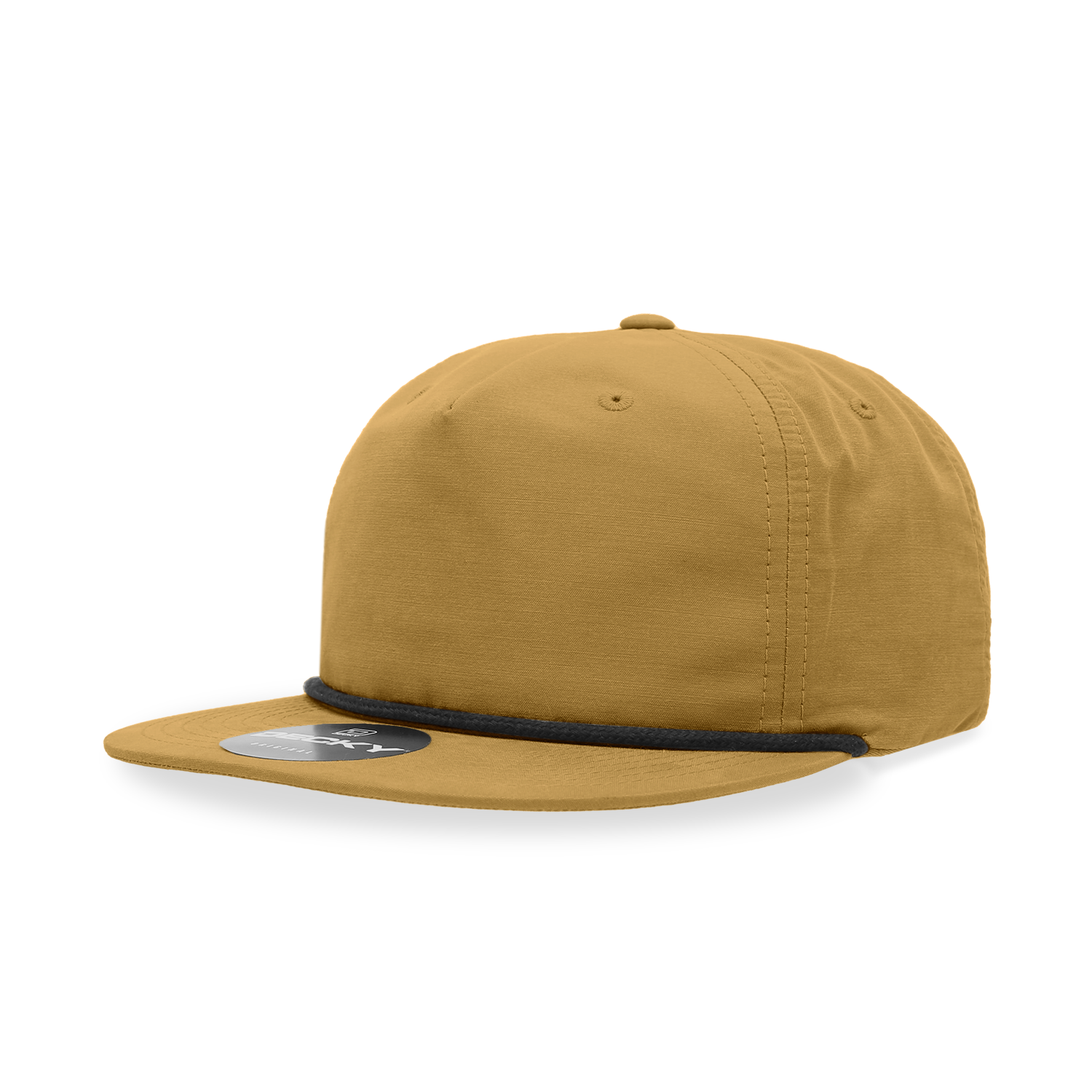 The Park Wholesale - Wholesale Flat Brim Cap - Unisex - Decky 6032 Classic Rope Cap, 5 Panel Flat Bill Hat, Snapback8