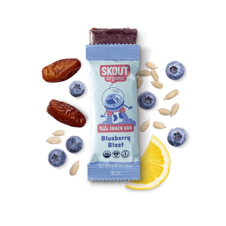 Skout Organic - Vendita all'ingrosso Barrette - Barretta Snack per Bambini Skout Organic Blueberry Blast | Senza Frutta a Guscio1