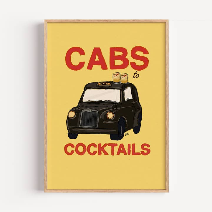 Taxi's naar Cocktails voor wholesale door Illustrated by Weezy