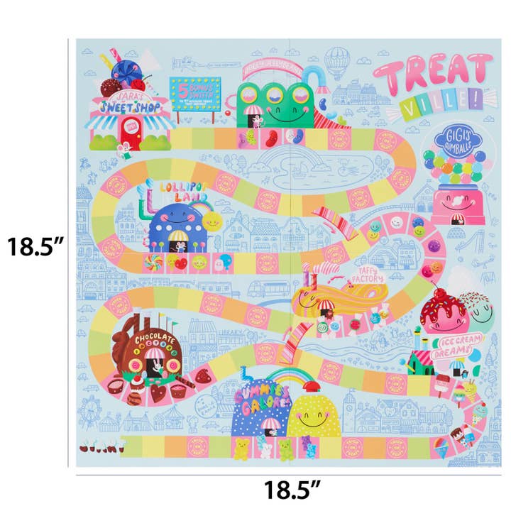 C.R.Gibson Signature | Baby & Kids - Wholesale Board Game - Hello!Lucky Treatville Board Game3