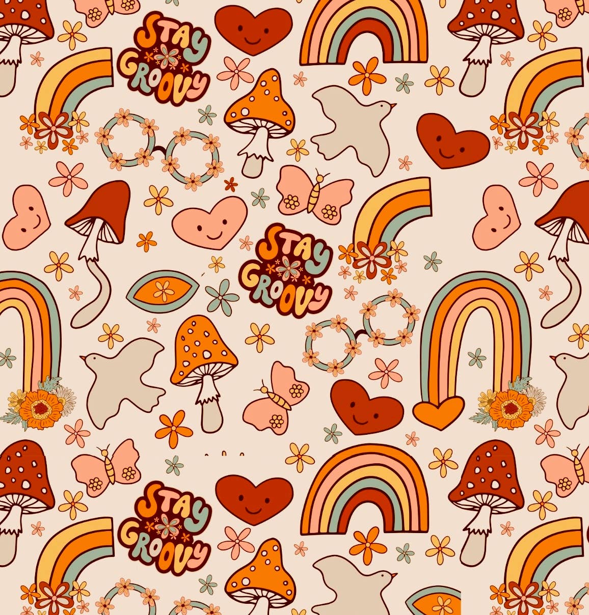Jazy and Eve - Wholesale Fabric - Stretch groovy fabric remnants, retro baby fabric 0