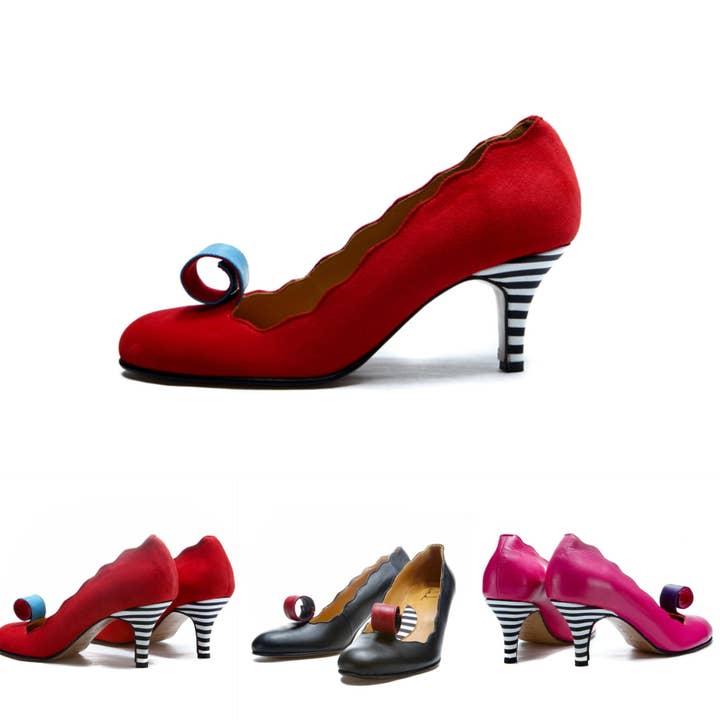 Pumps – Katie – Red for wholesale by Milenika shoes