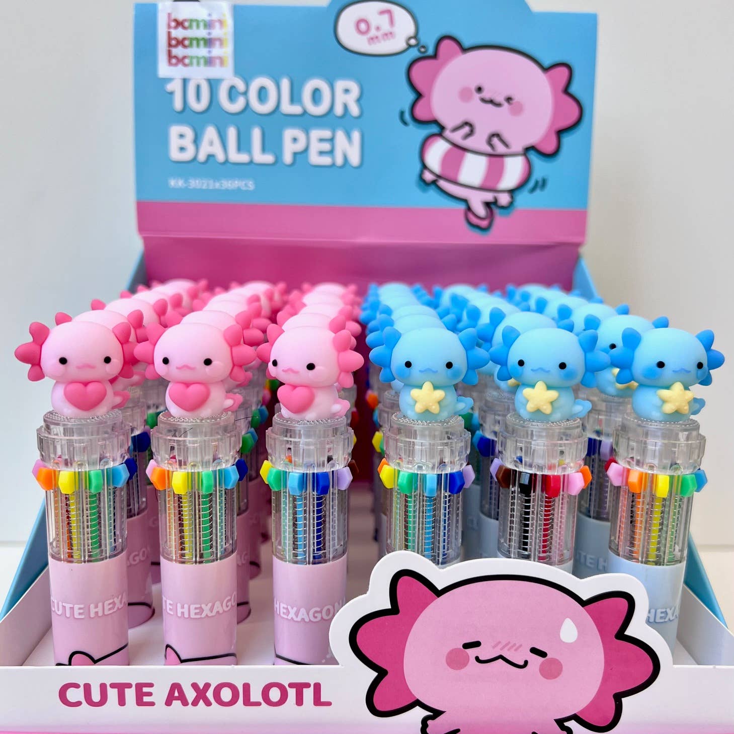 BCmini - Wholesale Pen - 23035 Axolotl 10-Color Retractable Ball Pen-365