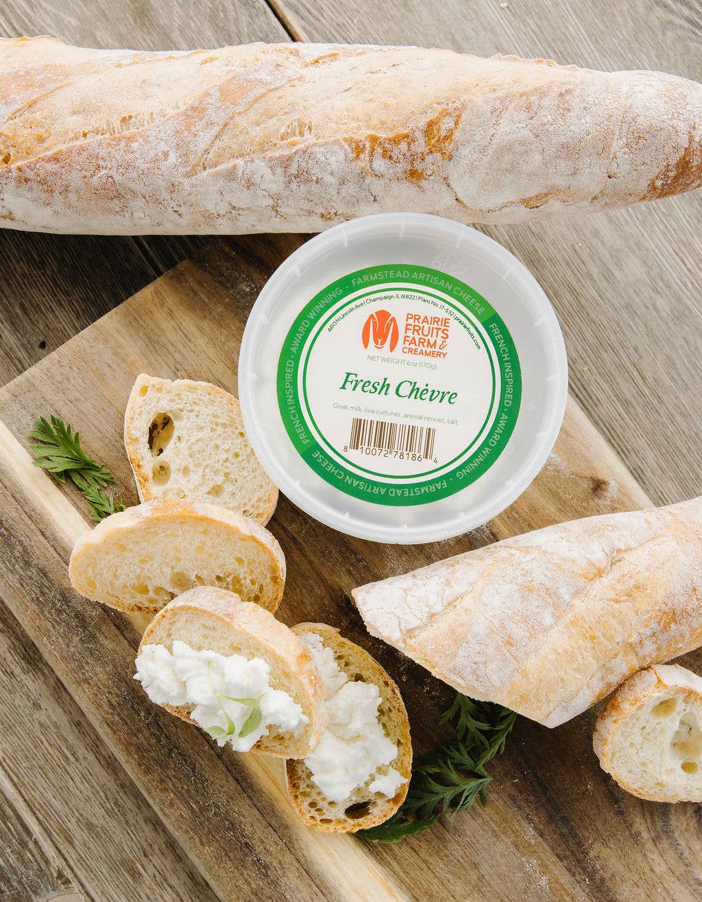 Prairie Fruits Farm & Creamery - Vente Fromages - Chevre- Boîte classique nature de 6 oz (fromage de chèvre à tartiner)2