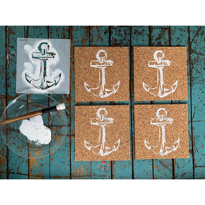 REMOVED BRAND – Engroshandel Stencil – Ankerstencil - Lille (5,75"x6")2