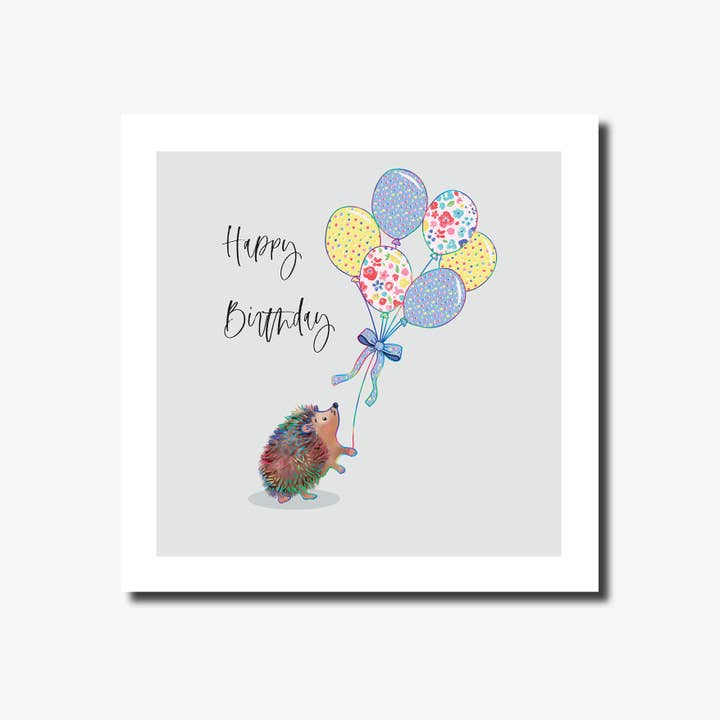 Egel Ballonnen | Mooie Lilly | Verjaardagskaarten Dieren voor wholesale door Marina B