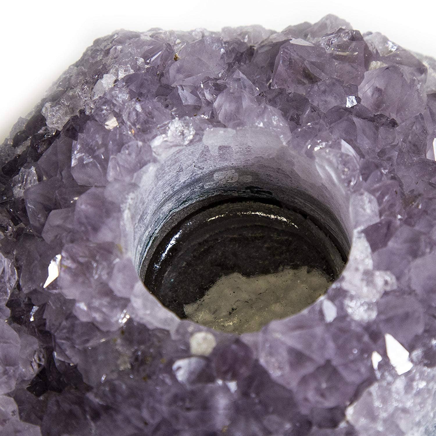 Rock Paradise - Wholesale Candle Holder - Amethyst Crystal Candle Holders (RK2-01)3