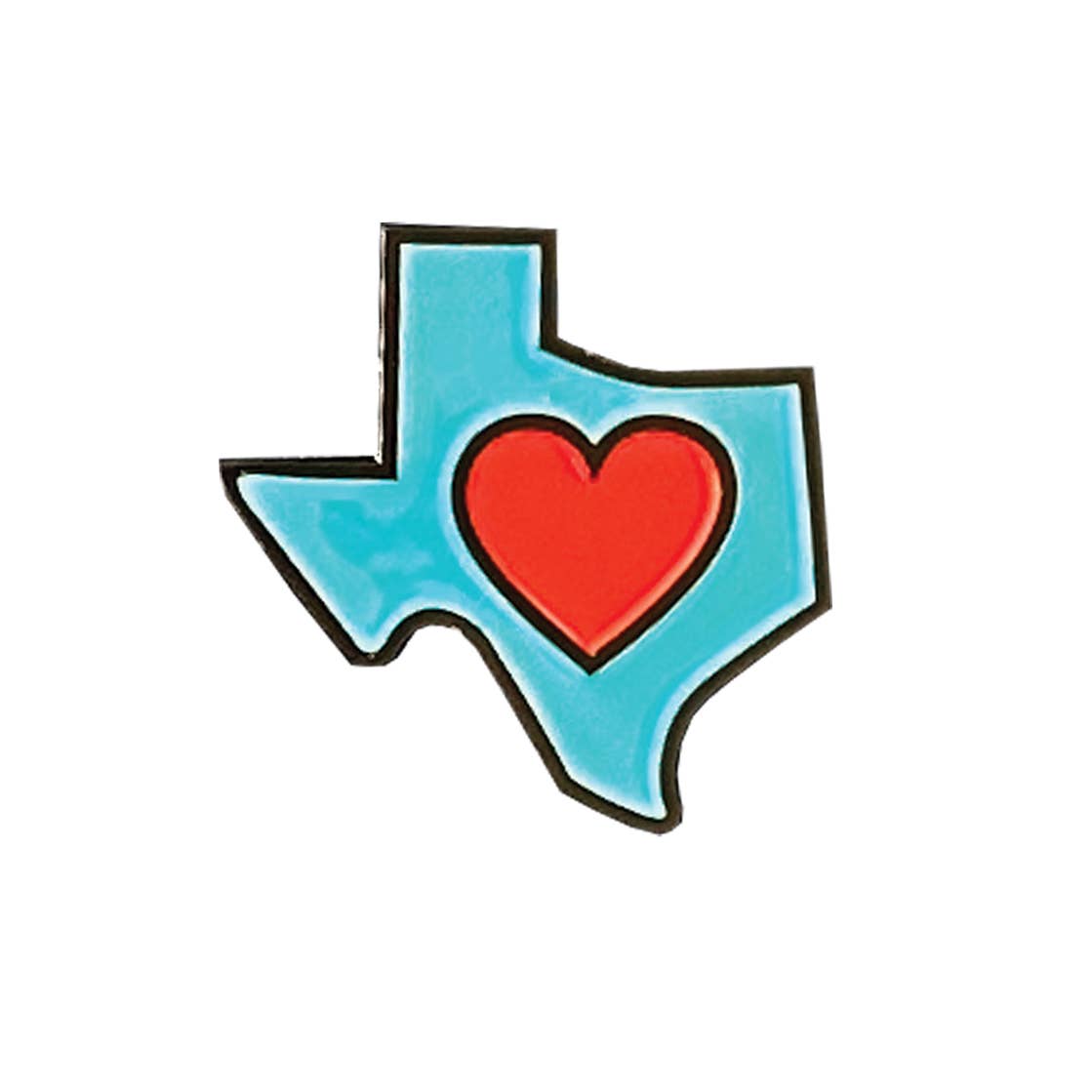 Bryan Spear Studio - Wholesale Lapel Pin/Button - Texas Heart Enamel Pin