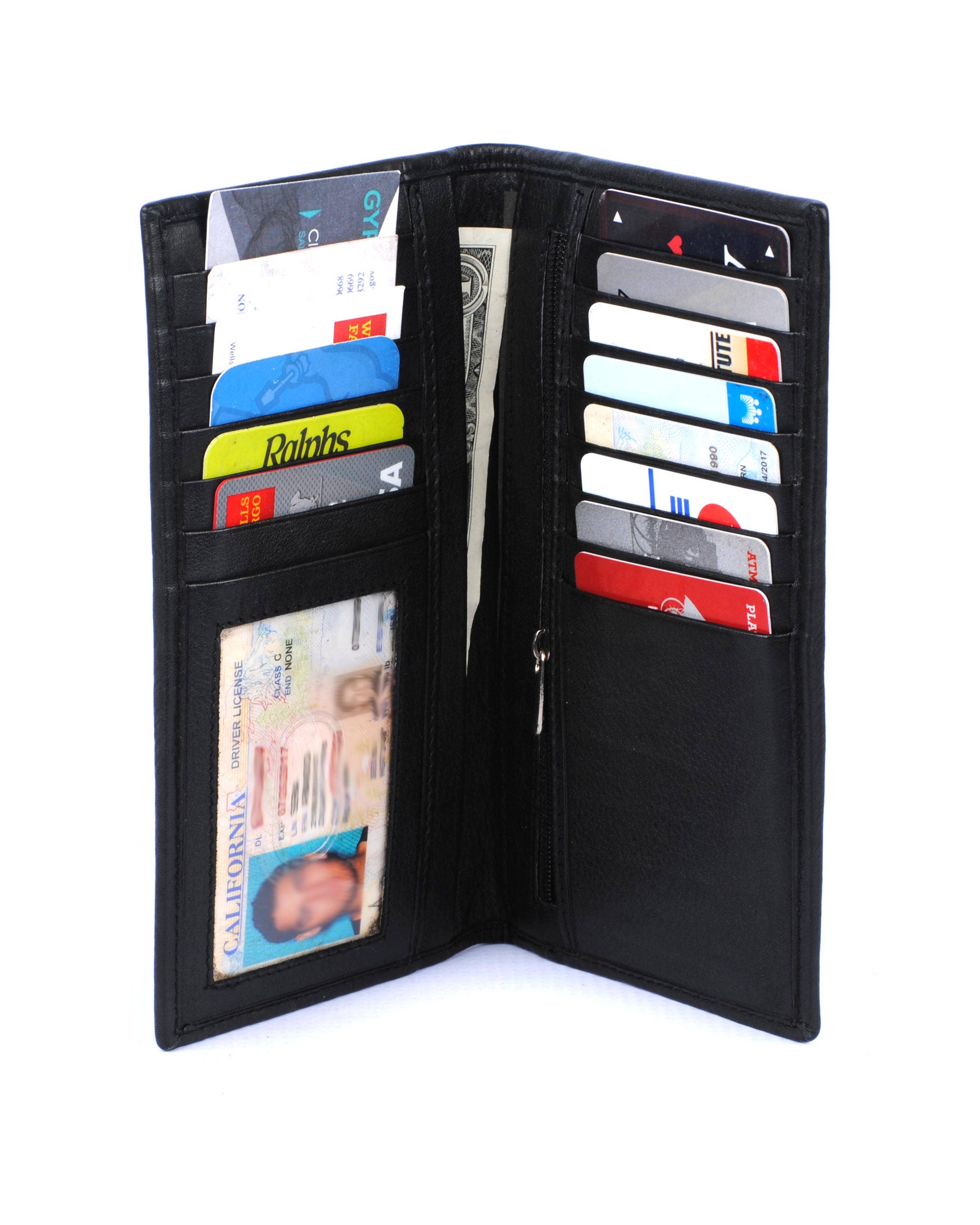 Roma Leathers, Inc. - Wholesale Wallet - Men's - 3234 RF cowhide leather checkbook wallet0