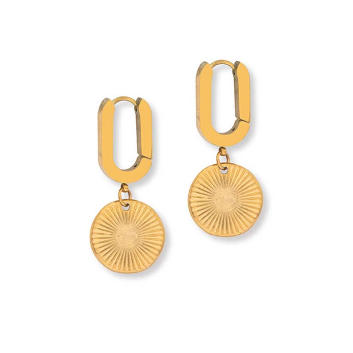 Sunburst Hoops for wholesale by A Weathered Penny Jewellery