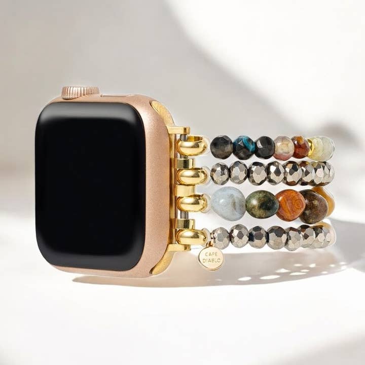 Agate Pearl Cascade Apple Watch Strap for wholesale by Cape Diablo
