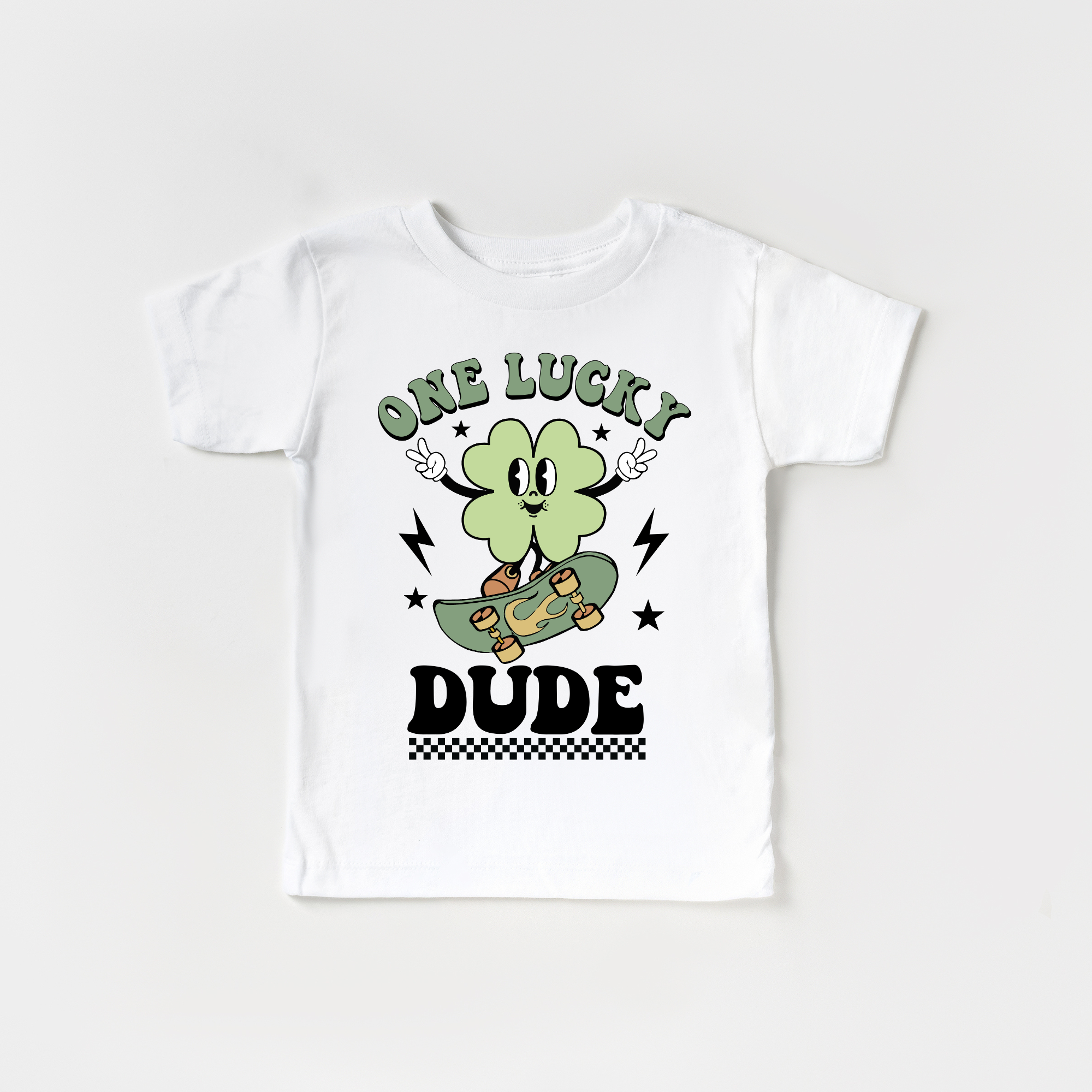 Benny & Ray Apparel - Wholesale Screen Printed T-Shirt - Kids - One Lucky Dude St. Patricks Day Kids shirt0