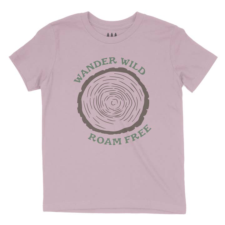 Boomring Natuur Kinder T-shirt - AANPASBAAR voor wholesale door White River Apparel Company
