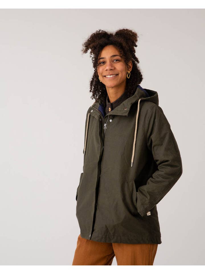 Matona - Wholesale Jacket - Women's - Waxed Cotton Jacket pine3