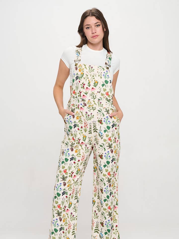 SALOPETTE IMPRIMÉE JARDIN FLORAL pour la vente par SM WARDROBE