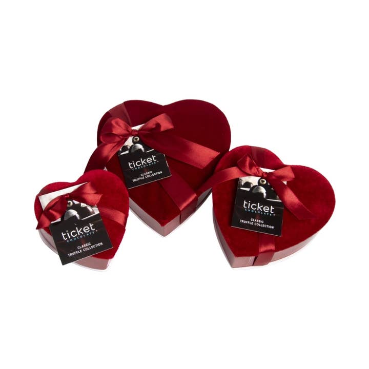 Valentine's Day Assorted Chocolate Truffles: Heart Box for wholesale by Le Grand Confectionary