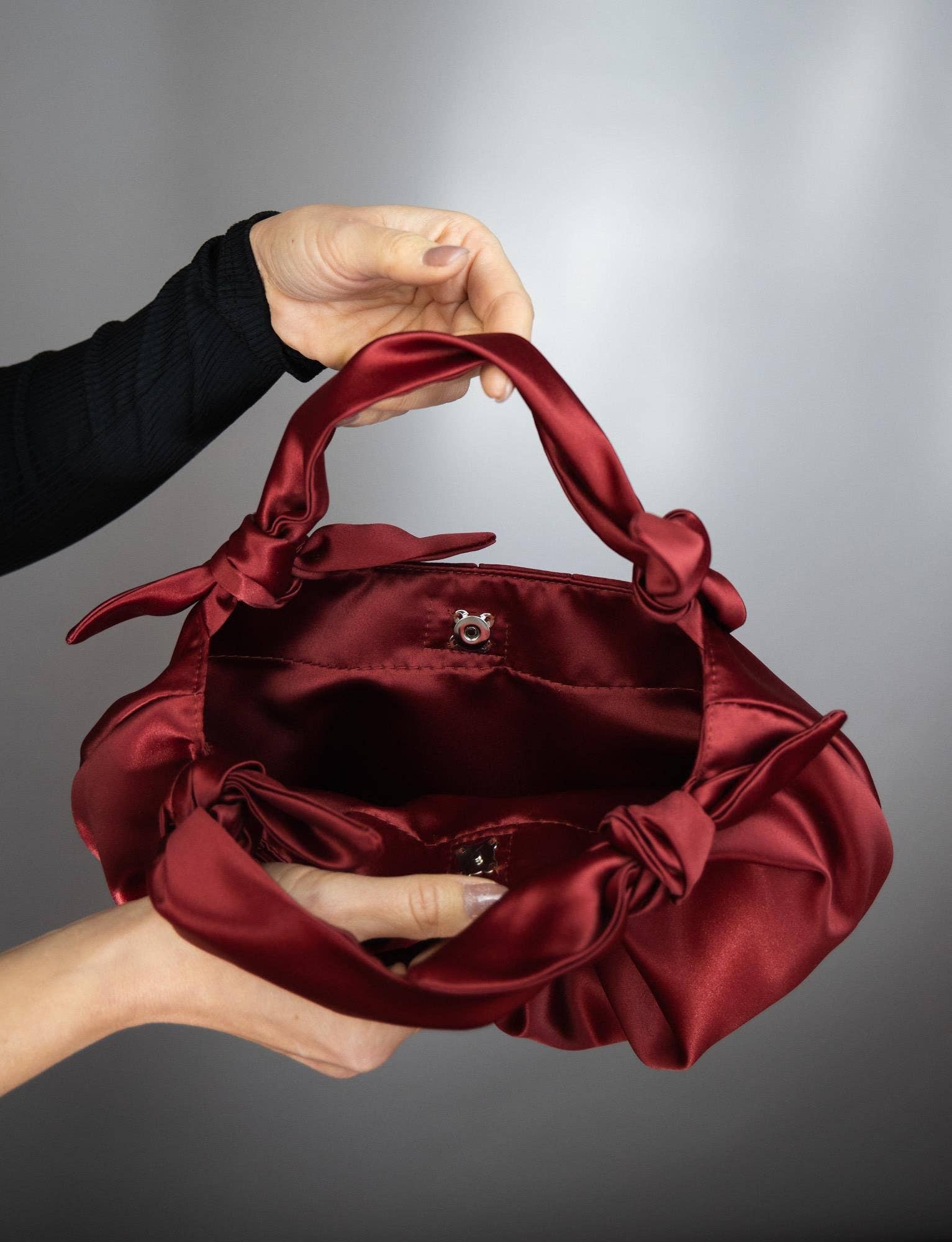 BridalSpain - Wholesale Clutch Bag - Women's - Satin Knot Bag Purse for Parties, Proms, and Bridesmaids3