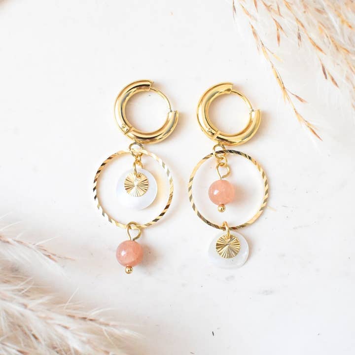 Solstensörhängen - rostfritt stål för wholesale av Minéralissime