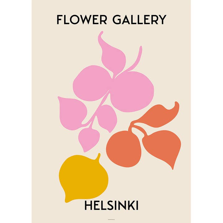 Impression artistique de la galerie de fleurs d'Helsinki pour la vente par Paper Provision