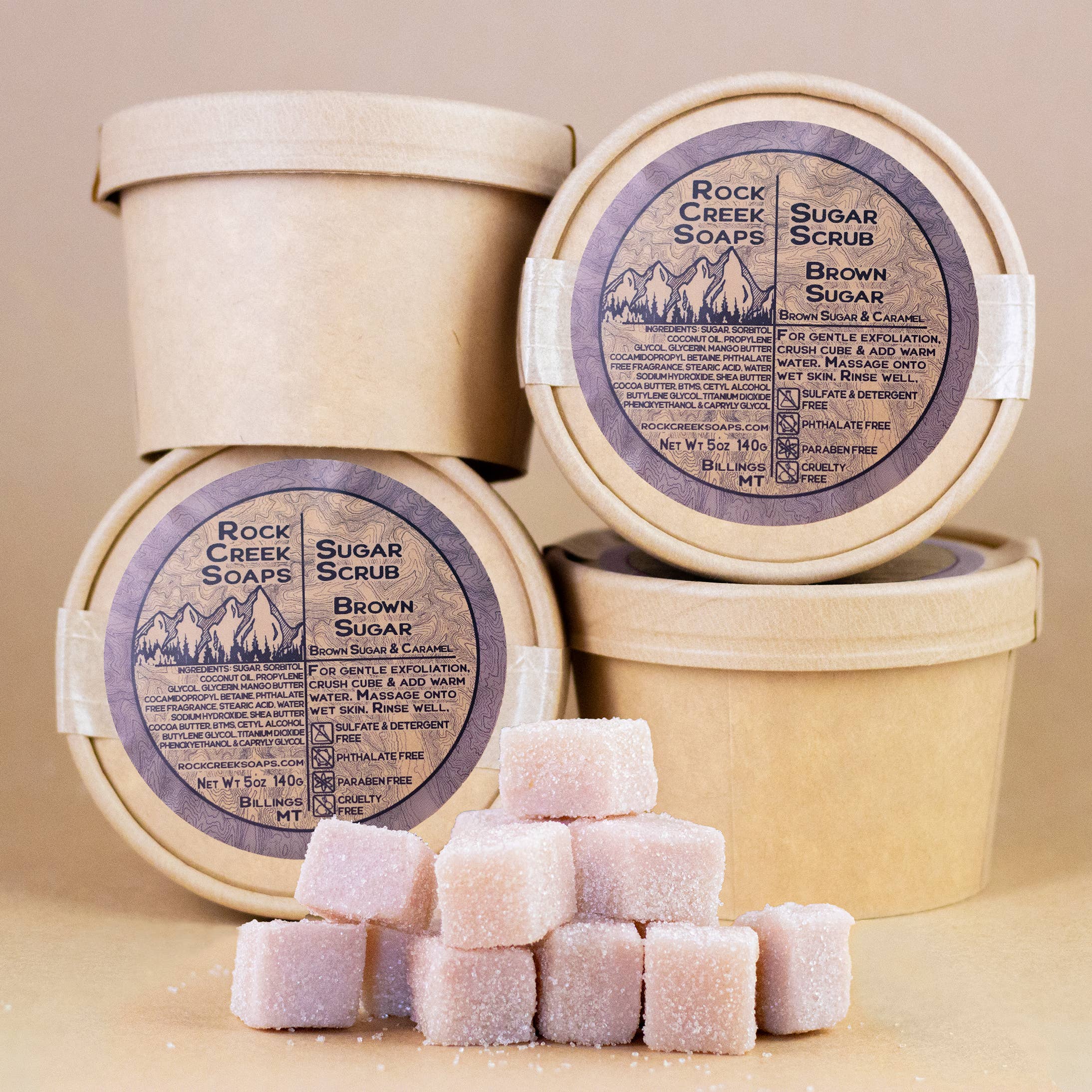 Rock Creek Soaps - Wholesale Body Scrub/Exfoliant - Sugar Scrub | Brown Sugar2