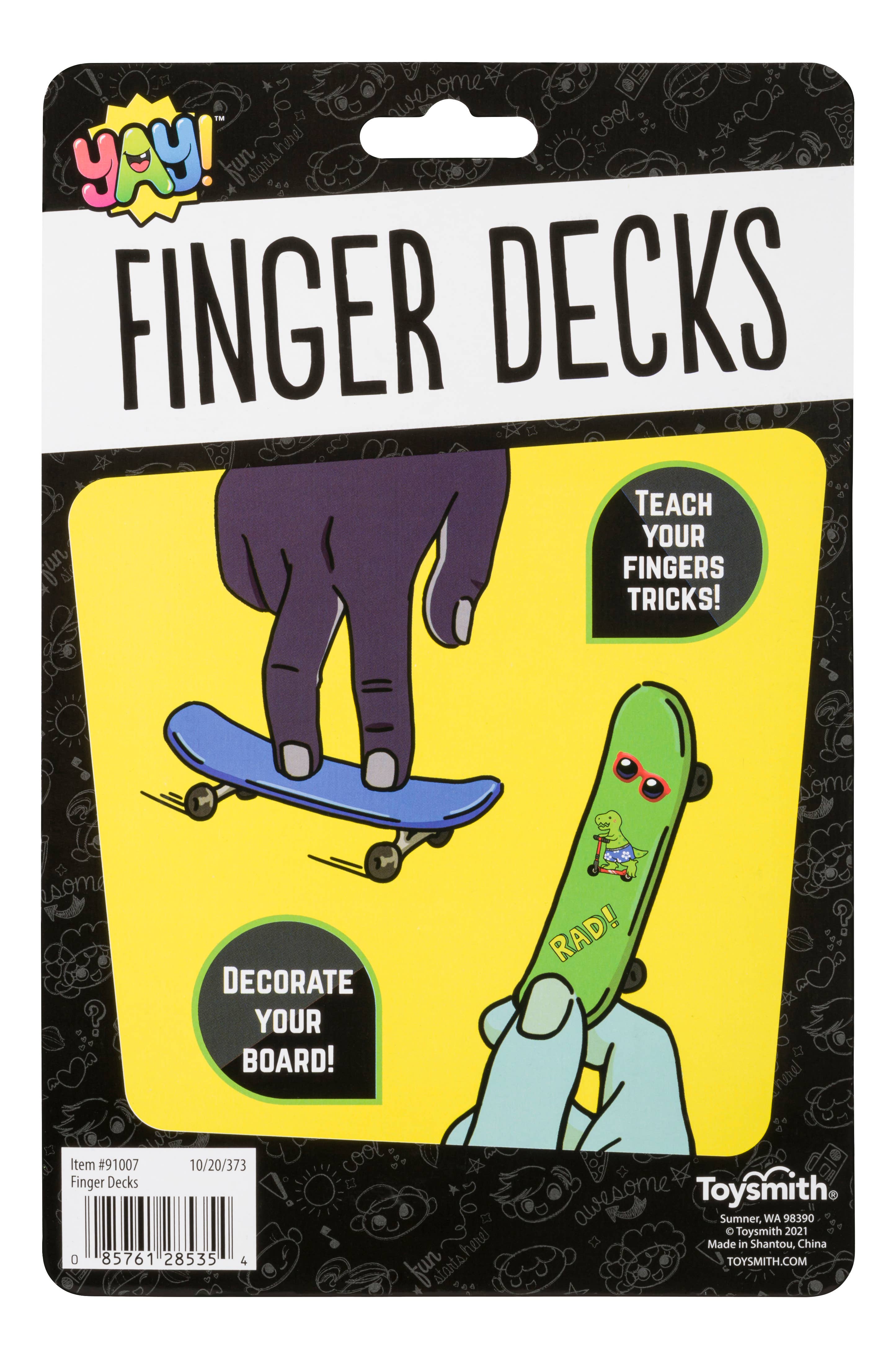 Toysmith - Wholesale Toy Set - Kids - Yay! Finger Decks (Skateboards) Fun Kit, Decorate And Play11