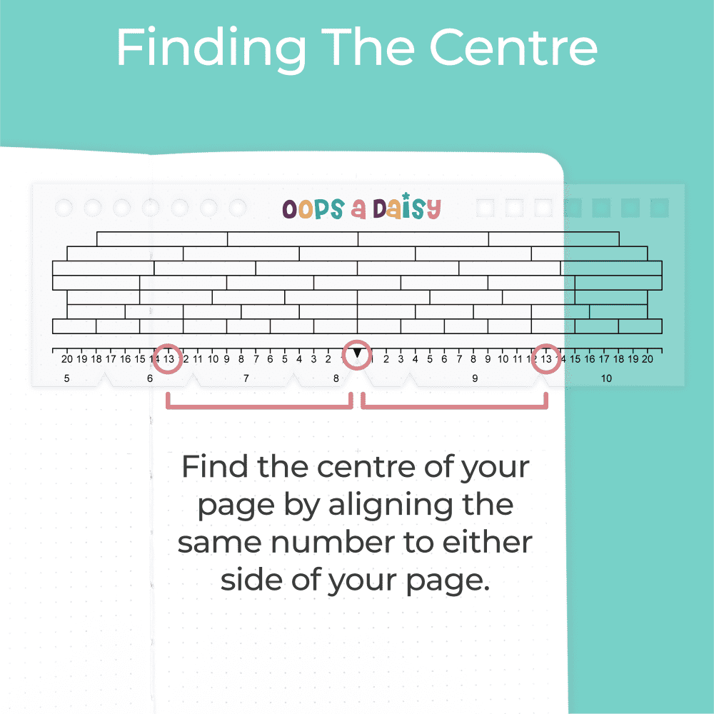Oops a Daisy UK Ltd – wholesale Stencil/craft die – Universal Journal Grid Ruler - No Spaces8