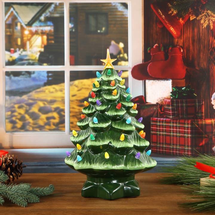Mr. Christmas - Wholesale Christmas Decoration - 14" Nostalgic Tree - Green