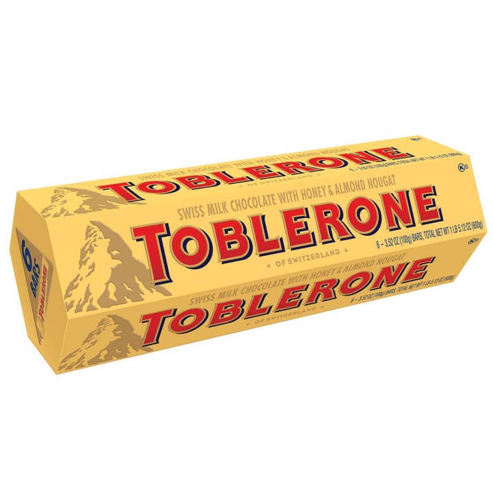 Long Island Candy Factory – wholesale Chocolate bar – Toblerone Milk Chocolate 6 Bars 3.52 Oz Hexagon Pack