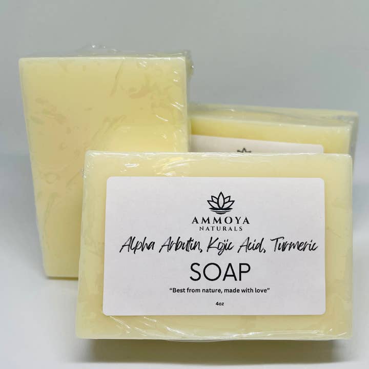 Ammoya Naturals - Venta al por mayor Pastilla de jabón - Jabón con alfa arbutina y ácido kójico4