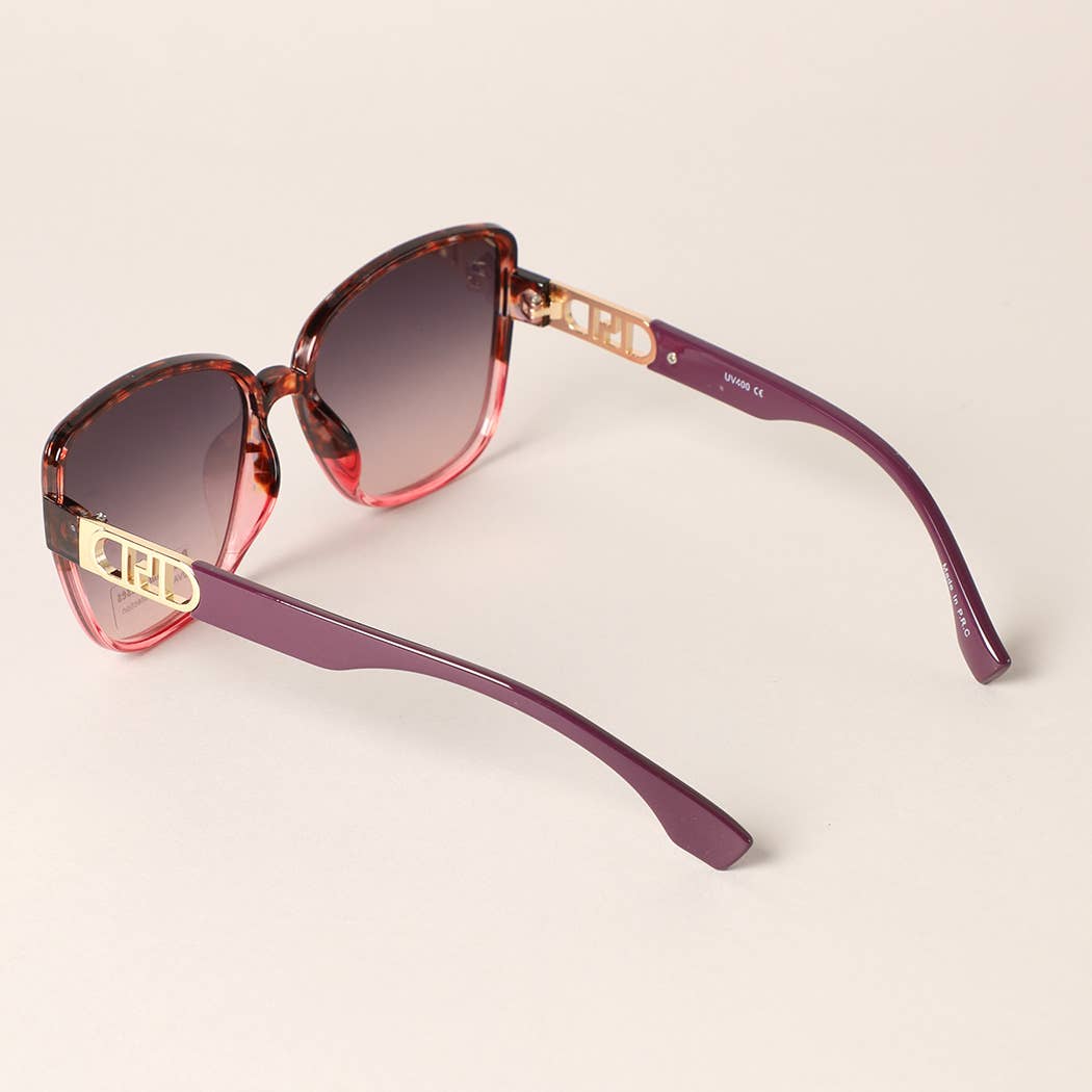  ASSORTED COLOR Thin Multicolored Frame Large Lenses Sunglasses for wholesale on Faire7