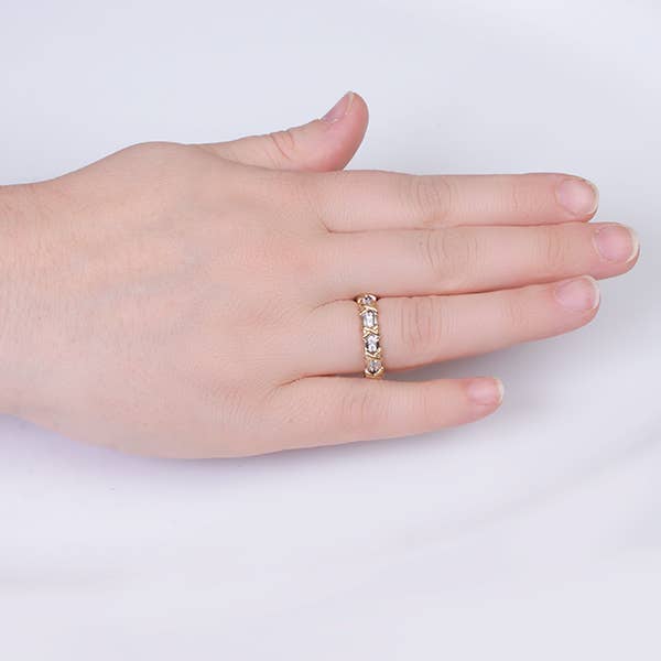 My Best Kept Jewelry – Anel multi-pedra por atacado – Conjunto de canais X Ring2