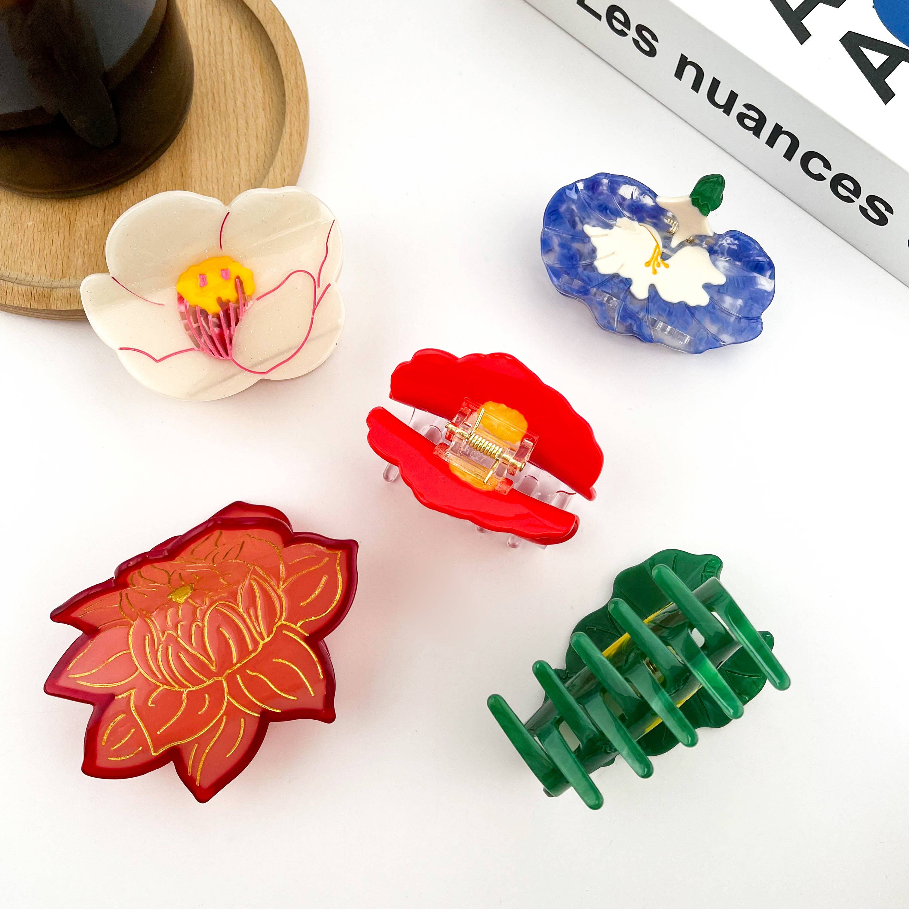 TheDivaSoap - Wholesale Hair Clip - Women's - Beautiful Flower Claw Clip, New Spring And Summer Hair Clips5