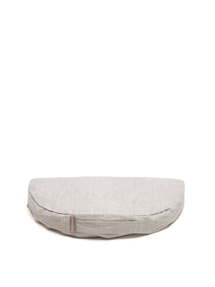 linen om meditation cushion for wholesale by b, halfmoon