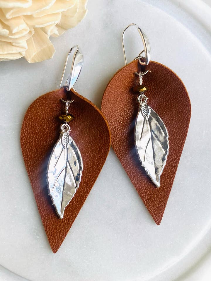 Lovely Leaf Earrings for wholesale by Dajana Design