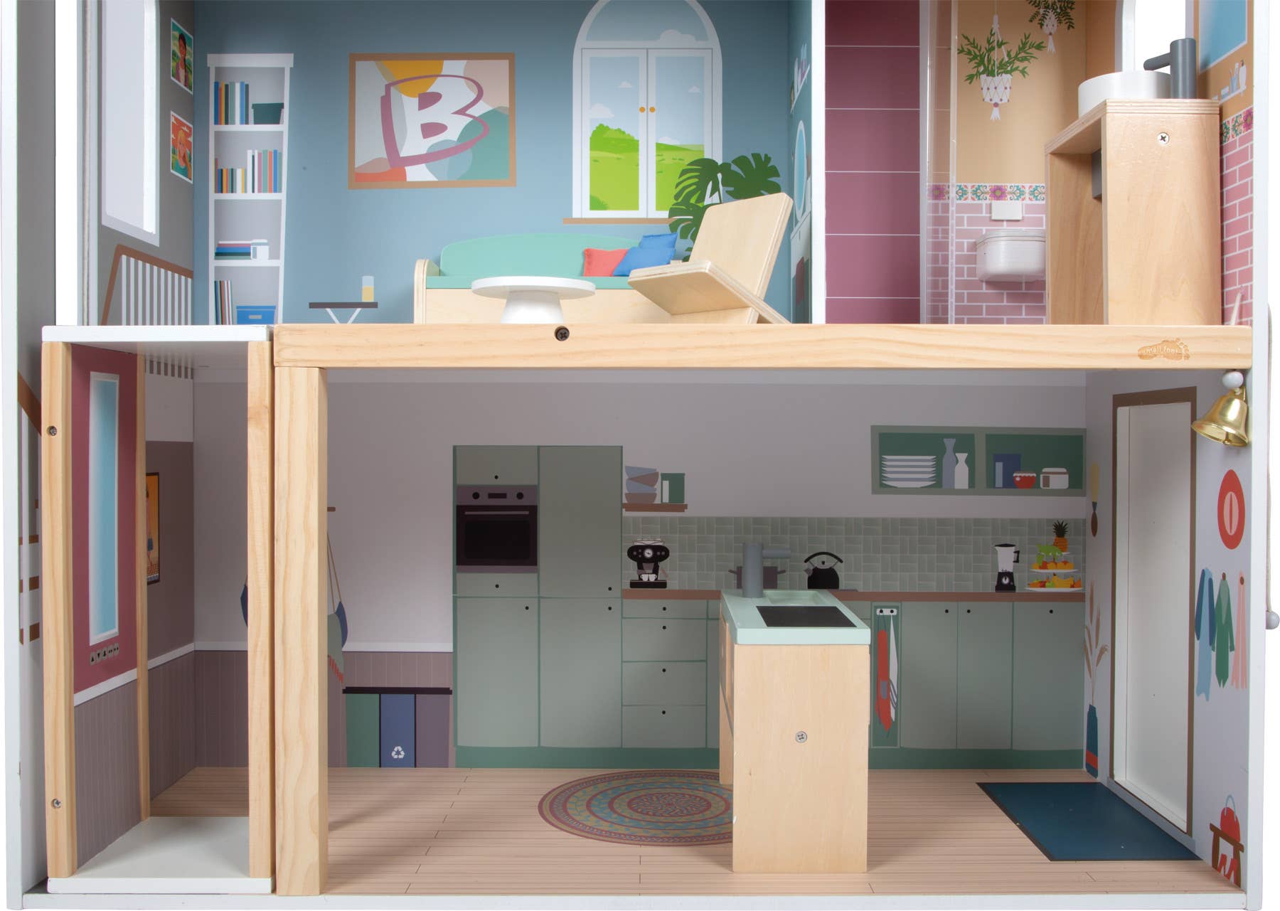 small foot - Wholesale Doll Accessory Kit - Kids - Dollhouse Dream Villa XL | Dollhouses | Wooden Toys9