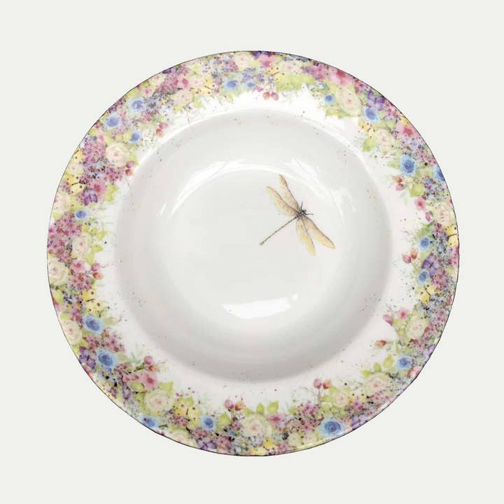 Vild sommar och trollslända - soppskål för wholesale av Cheney Penrose Designs