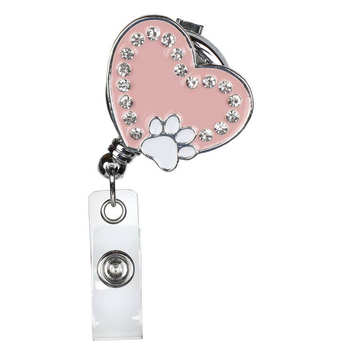 Paw Love Retractable ID Badge Reel for wholesale by Bonitas International