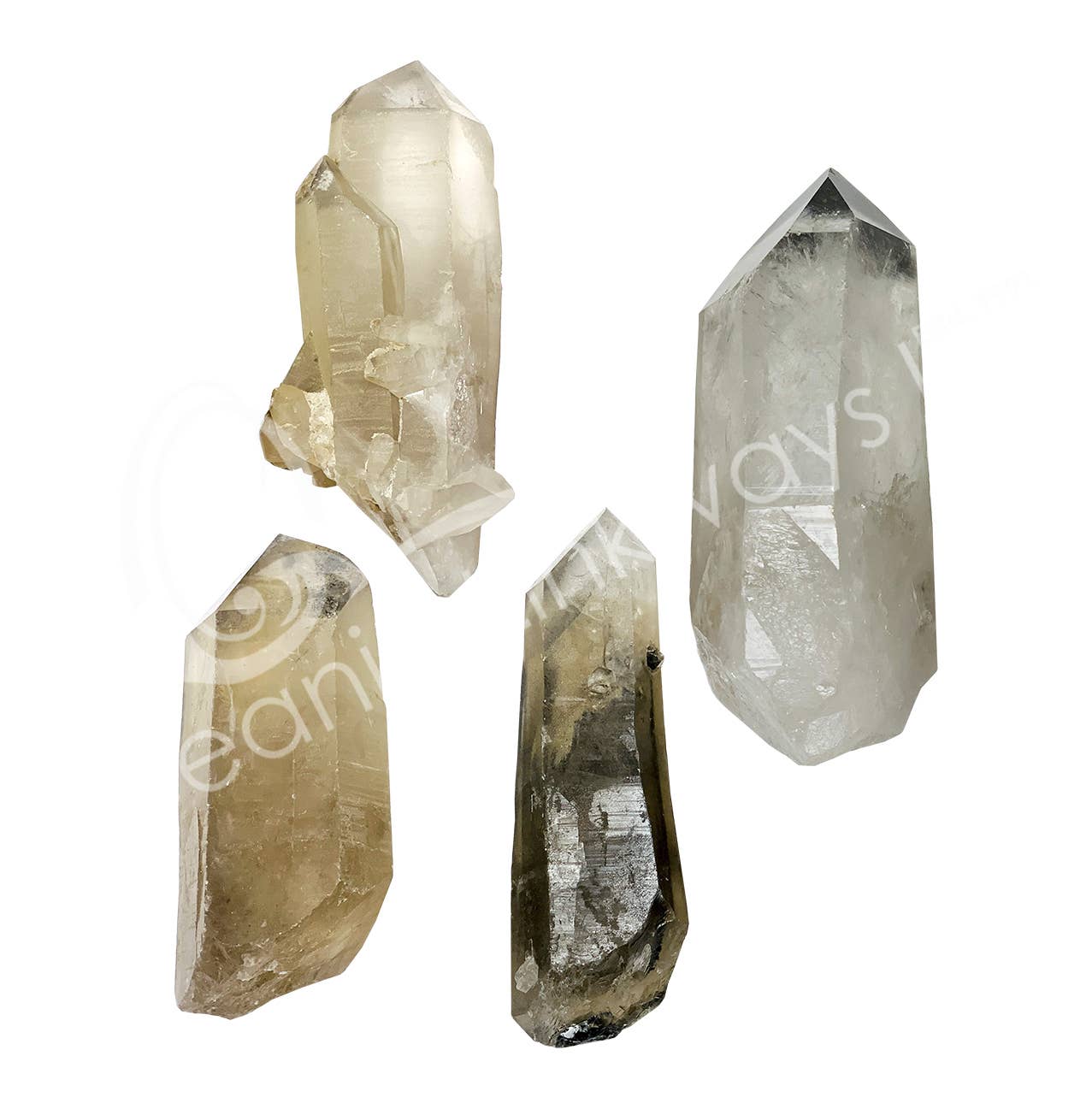 Oceanic Linkways Inc - Wholesale Spiritual Stone/Crystal - (KG)POINT - PHANTOM QUARTZ WITH INCLUSIONS (IDTT)