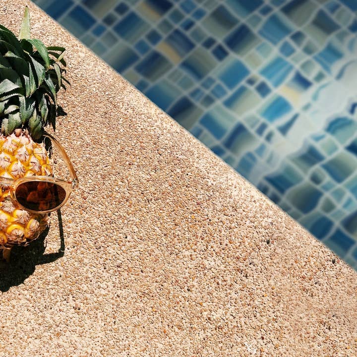 WS Tiles - Wholesale Wall Tile - Swimming Pool Series Random Size Glass Mosaic Tile - 5 Square Feet Per Carton - Coral Blue